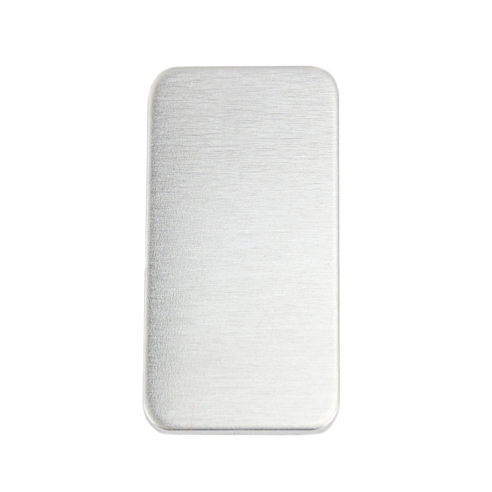 Metal Stamping Blanks Aluminum Rectangle 51mm (2") x 25mm (1"), 14 Gauge, Pack of 5